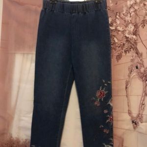 Soft Surroundings Metro Denim Red Floral design